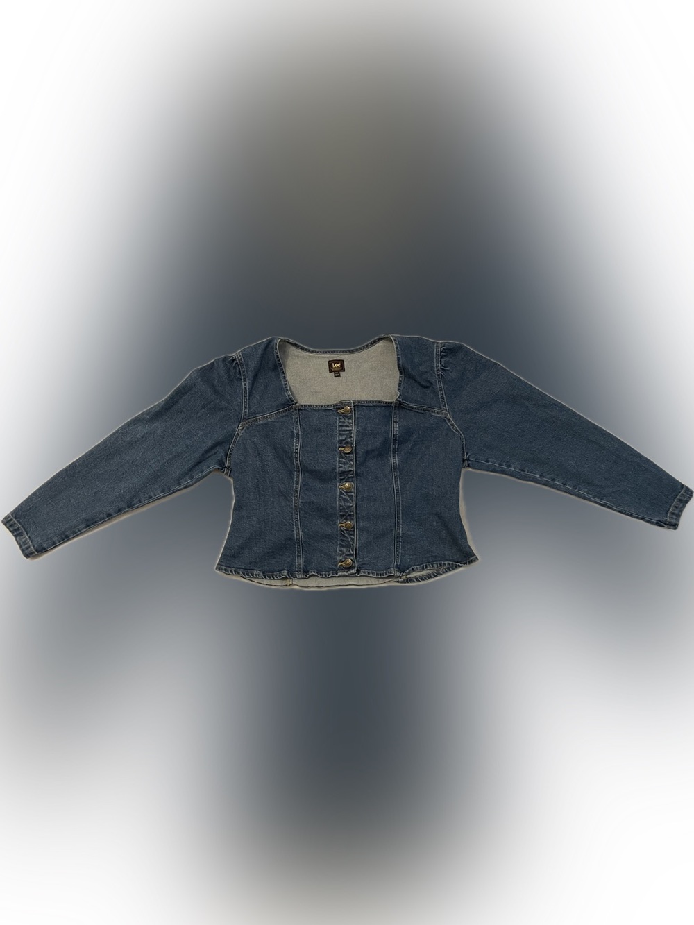 Lee Dark Blue Denim Button-Front Women's Top